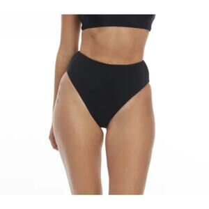 Good American Bikini Bottoms 4XL 7 Black Swimwear High Rise Classic New NWT